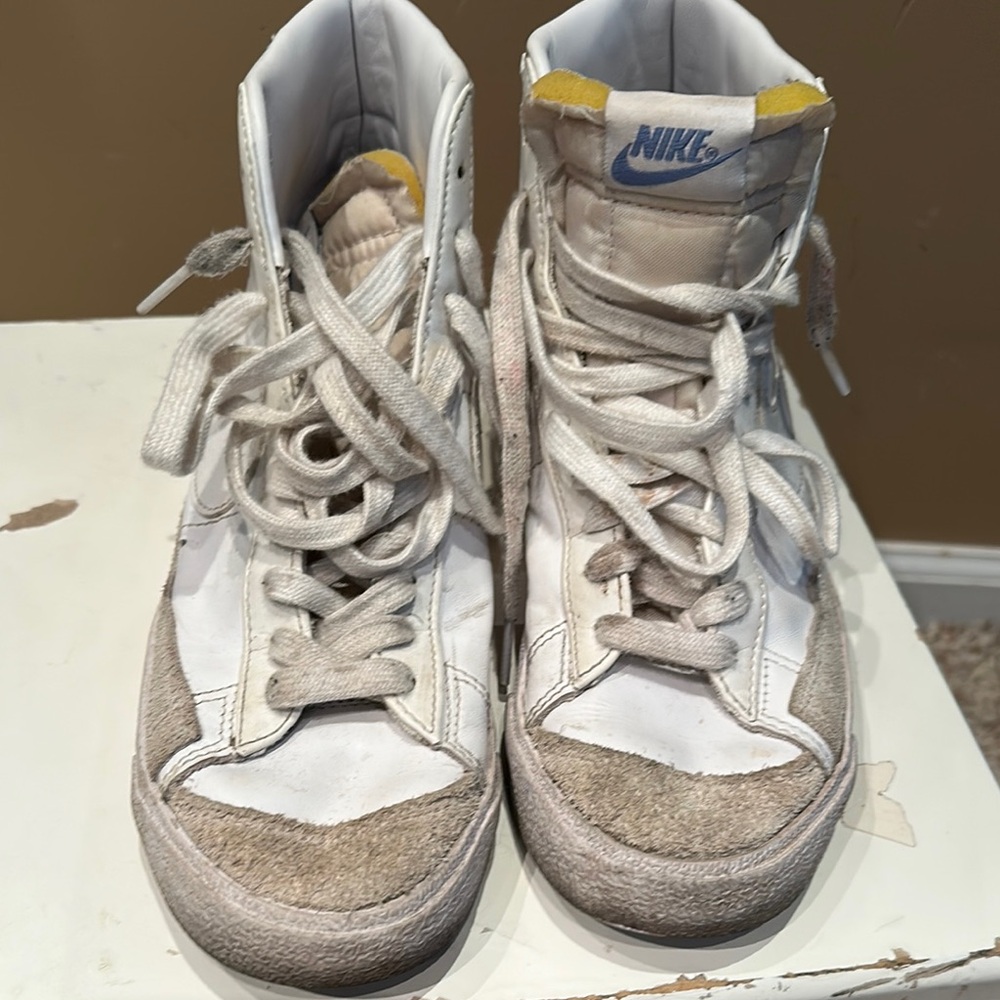 Nike White High-Top Sneakers